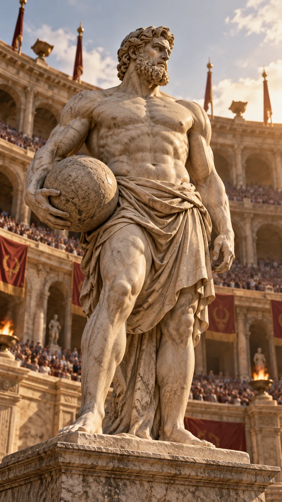 Sculpture before animation